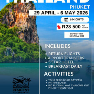 Thailand - Phuket 29 April - 6 May 2026
