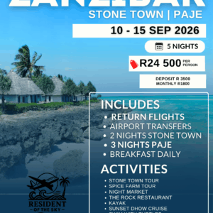 Zanzibar 10 - 15 December 2026