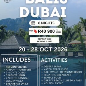 Bali & Dubai 20 -28 October 2026
