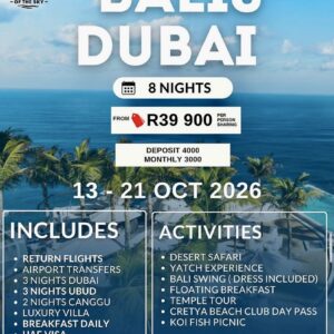 Bali & Dubai 13 -21 October 2026