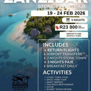 Zanzibar ( Stone town | Paje ) 19 - 24 Feb 2026