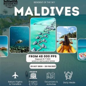 Maldives  25 Oct 2026 - 28 Feb 2027