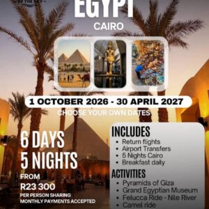Egypt ( Cairo) 01 October 2026 - 30 April 2027